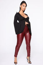 Load image into Gallery viewer, A Little Exaggerated Crop Top - Black
