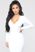 Load image into Gallery viewer, Louise V Neck Bodysuit - White
