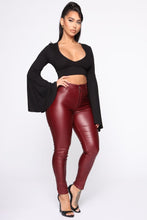 Load image into Gallery viewer, A Little Exaggerated Crop Top - Black

