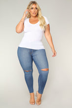 Load image into Gallery viewer, Lily V Neck Top - White
