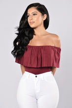 Load image into Gallery viewer, Happy Hour Bodysuit - Burgundy
