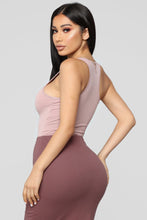 Load image into Gallery viewer, Davina Basic Tank Bodysuit - Mauve
