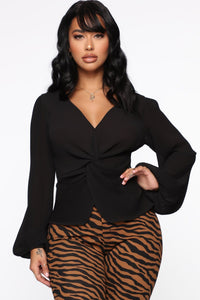 Always Down For Whatever Top - Black