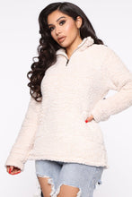 Load image into Gallery viewer, Feel So Cozy Sherpa Pullover - Oatmeal
