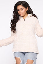 Load image into Gallery viewer, Feel So Cozy Sherpa Pullover - Oatmeal
