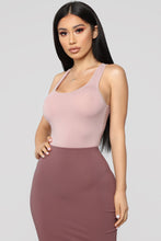 Load image into Gallery viewer, Davina Basic Tank Bodysuit - Mauve
