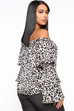 Load image into Gallery viewer, Untamed Thoughts Animal Print Top - Cream/combo
