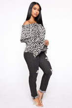 Load image into Gallery viewer, Untamed Thoughts Animal Print Top - Cream/combo
