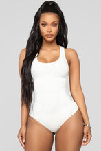 Load image into Gallery viewer, Davina Basic Tank Bodysuit - White
