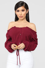 Load image into Gallery viewer, Lady in Waiting Top - Burgundy
