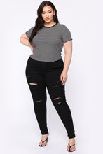 Load image into Gallery viewer, You Need Me Crop Top - Black/White
