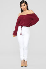Load image into Gallery viewer, Lady in Waiting Top - Burgundy
