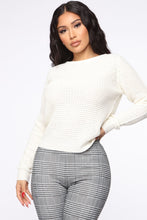 Load image into Gallery viewer, Soulmate Caged Back Sweater - Ivory
