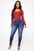 Load image into Gallery viewer, Briana Long Sleeve Top - Burgundy
