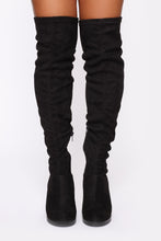 Load image into Gallery viewer, Good Knowing You Heeled Boots - Black
