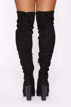 Load image into Gallery viewer, Good Knowing You Heeled Boots - Black
