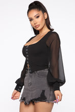 Load image into Gallery viewer, Hooked On Your Love Top - Black
