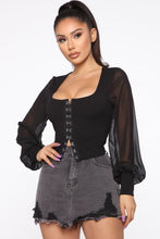 Load image into Gallery viewer, Hooked On Your Love Top - Black
