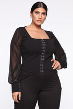 Load image into Gallery viewer, Hooked On Your Love Top - Black
