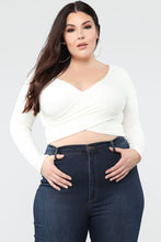 Load image into Gallery viewer, Myina Criss Cross Top - Off White
