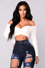 Load image into Gallery viewer, Myina Criss Cross Top - Off White
