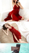 Load image into Gallery viewer, Sexy Pajamas and Short and Hot Furious Nightgown Woman Lace Sleeping Sleepwear Dress Summer Tissue Large Scale
