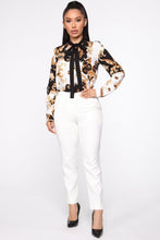 Load image into Gallery viewer, At The Top Of Your Game Blouse - Black/combo
